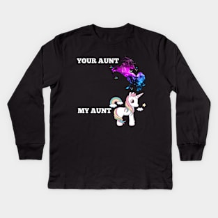 Best Auntie Ever gift Kids Long Sleeve T-Shirt